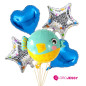 Kit de 5 globos Peces marinos