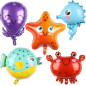 Kit de 5 globos Peces marinos