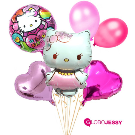 kit de 7 globos Hello Kitty