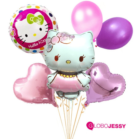 kit de 7 globos Hello Kitty