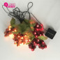 Cascada Led por 4 m Uvas y Hojas