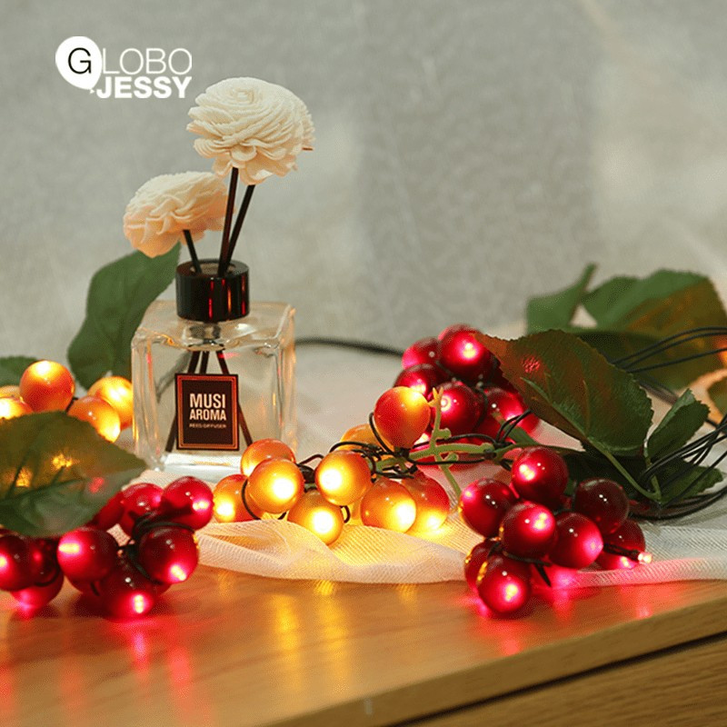 Cascada Led por 4 m Uvas y Hojas