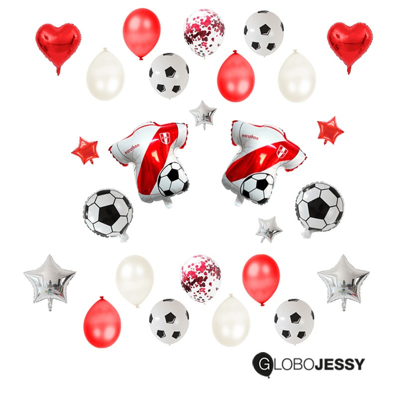 Kit de globos Fútbol Nº7  Peru