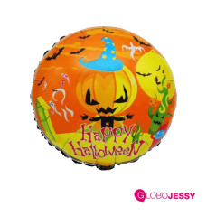 Set de 7 globos Brujita Halloween
