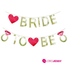 Banner Guirnalda Bride to be