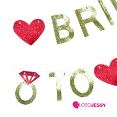 Banner Guirnalda Bride to be