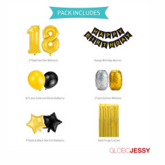 Kit de Globos aniversario Nº12
