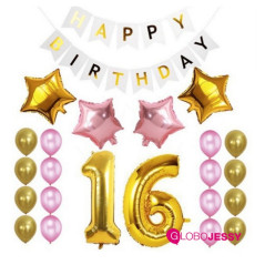 Kit de Globos Aniversario Nº 15