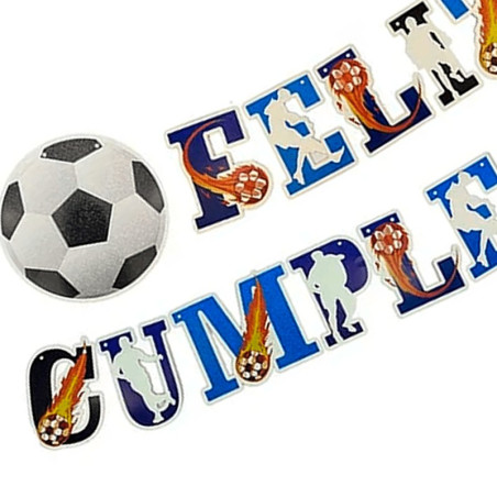 Banner Feliz Cumpleaños Futbol