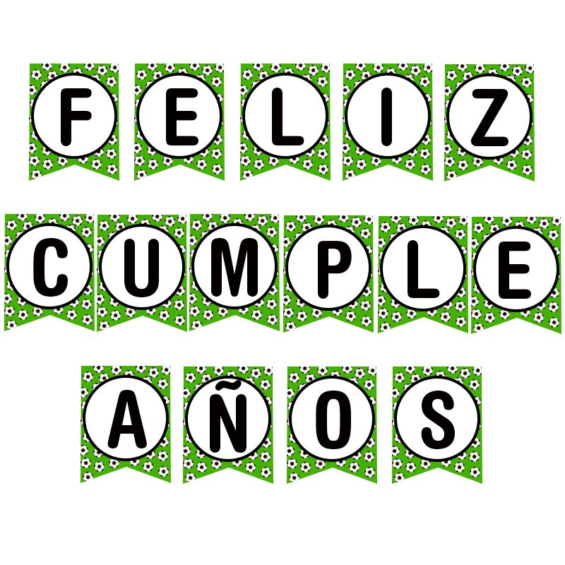Banner Feliz Cumpleaños Futbol
