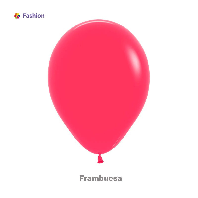  GLOBO LATEX 12" REDONDO FASHION FRAMBUESA X 12 UNDS