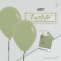  GLOBO LATEX 12" REDONDO FASHION EUCALIPTO X 12 UNDS