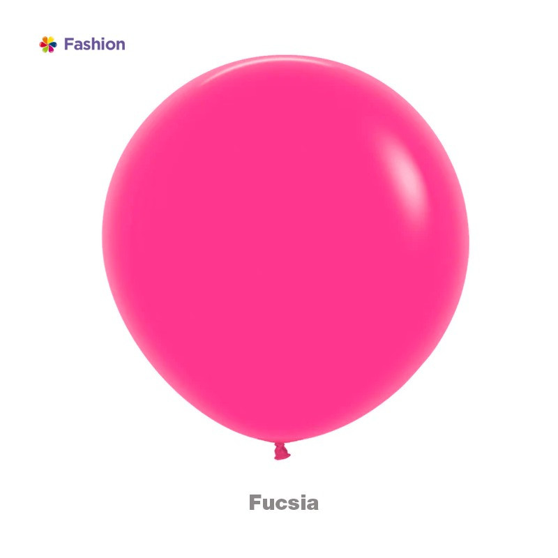  GLOBO LATEX 18" REDONDO FASHION FUCSIA UNIDAD