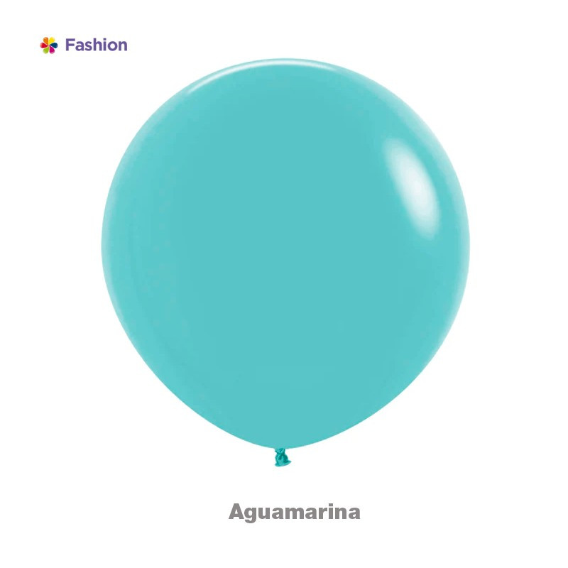  GLOBO LATEX 18" REDONDO FASHION AGUAMARINA UNIDAD