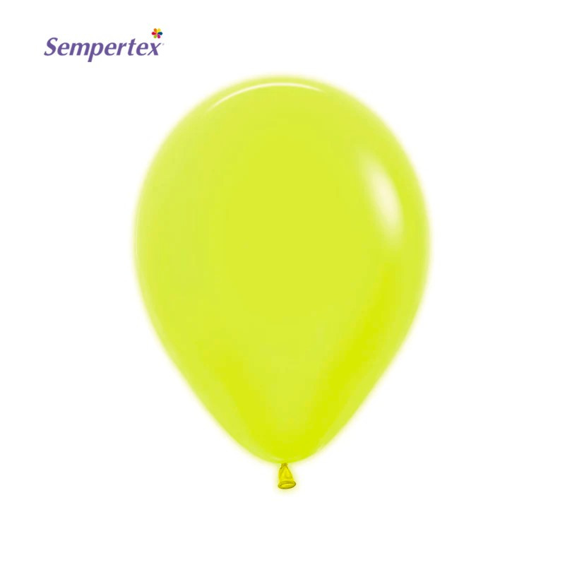 Globos de látex amarillo neón Sempertex de 11 pulgadas, 100 unidades – Toy  World Inc