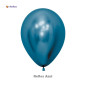 GLOBO LATEX REDONDO REFLEX AZUL 12 " X 6 UNDS