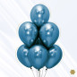 GLOBO LATEX REDONDO REFLEX AZUL 12 " X 6 UNDS