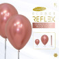 GLOBO LATEX REDONDO REFLEX DORADO ROSA 12 " X 6 UNDS GLOBO LATEX REDONDO REFLEX DORADO ROSA 12 " X 6 UNDS