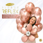 GLOBO LATEX REDONDO REFLEX DORADO ROSA 12 " X 6 UNDS GLOBO LATEX REDONDO REFLEX DORADO ROSA 12 " X 6 UNDS