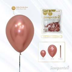 GLOBO LATEX REDONDO REFLEX SURTIDO 12 " X 6 UNDS