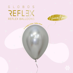 GLOBO LATEX REDONDO REFLEX SURTIDO 12 " X 6 UNDS