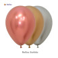 GLOBO LATEX REDONDO REFLEX SURTIDO 12 " X 6 UNDS