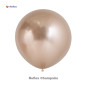 GLOBO LATEX REDONDO REFLEX CHAMPAÑA 18 " X  UNIDAD
