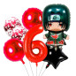 Kit o Pack de 7 globos ITACHI Naruto Kit o Pack de 7 globos ITACHI Naruto