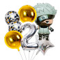 Kit o Pack de 7 globos KAKACHI Naruto Kit o Pack de 7 globos KAKACHI Naruto