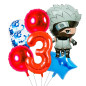 Kit o Pack de 7 globos KAKACHI Naruto Kit o Pack de 7 globos KAKACHI Naruto