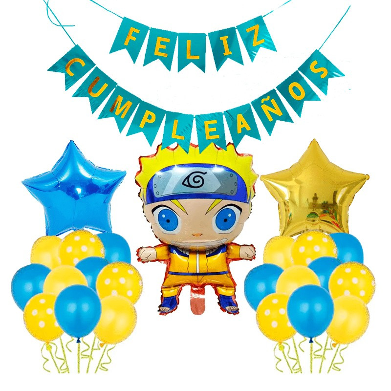 Kit o Pack de 24 globos Naruto Kit o Pack de 24 globos Naruto