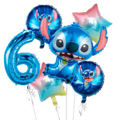 Pack de 6 globos Stich