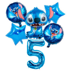 Pack de 6 globos Stich