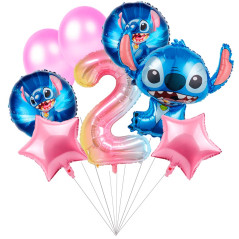 Pack de 8 globos Stich