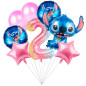 Pack de 8 globos Stich