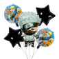 Pack de 5 globos Kakachi Naruto Pack de 5 globos Kakachi Naruto