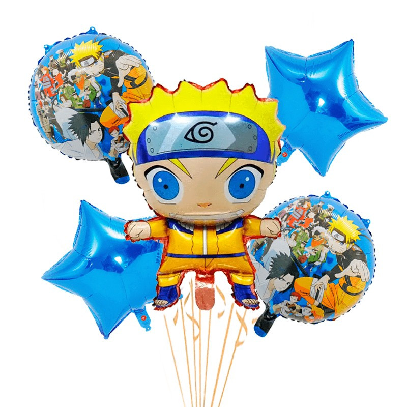 Pack de 5 globos Uzumaki Naruto Pack de 5 globos Uzumaki Naruto