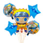 Pack de 5 globos Uzumaki Naruto Pack de 5 globos Uzumaki Naruto