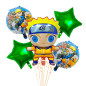 Pack de 5 globos Uzumaki Naruto Pack de 5 globos Uzumaki Naruto