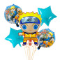 Pack de 5 globos Uzumaki Naruto Pack de 5 globos Uzumaki Naruto