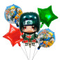 Pack de 5 globos ITACHI Naruto Pack de 5 globos ITACHI Naruto