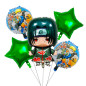 Pack de 5 globos ITACHI Naruto Pack de 5 globos ITACHI Naruto