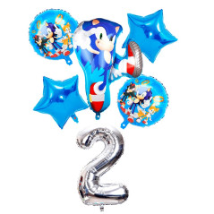 Kit de 6 globos Sonic
