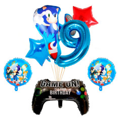 Kit de 5 globos Sonic