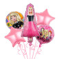 Globos Barbie (pack x 5 unds)