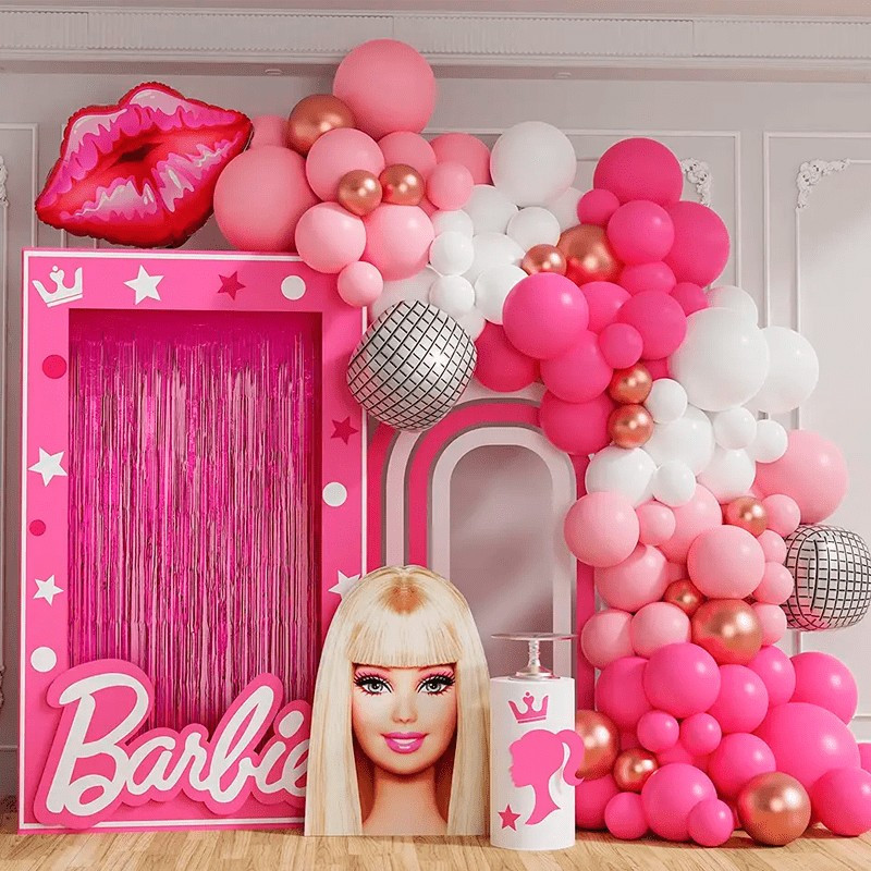 Barbie bouquet  Fiesta de barbie, Globos, Decoración con globos