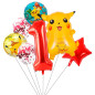 Kit Pokemon/Pikachu  x 7 globos