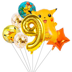 Pokemon Kit x 7 globos