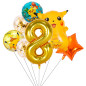 Kit Pokemon/Pikachu  x 7 globos