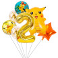 Kit Pokemon/Pikachu  x 7 globos